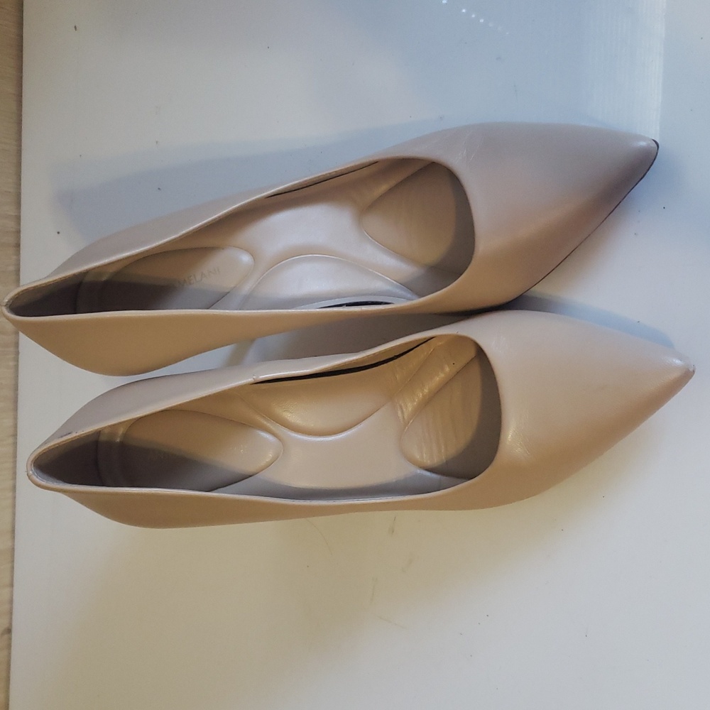 Antonio Melani Beige Leather Heels